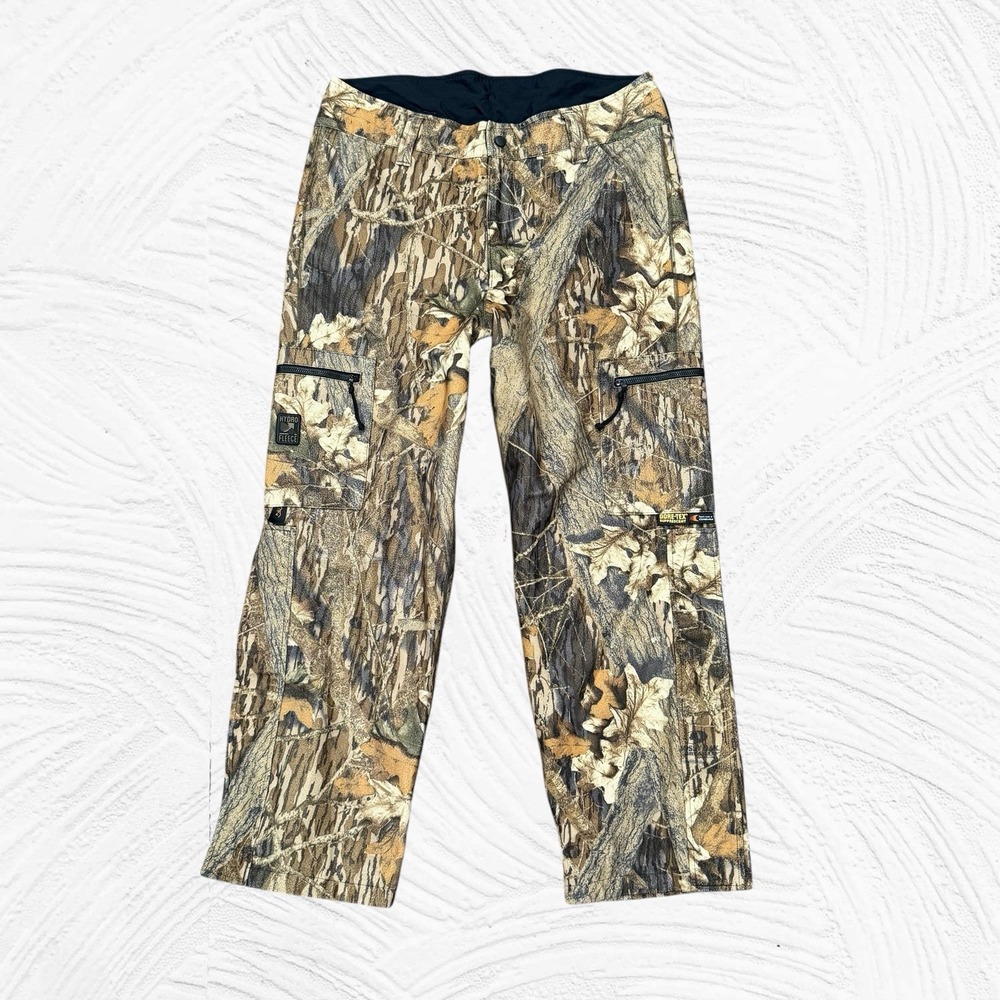 Browning‎ Camo Hydro-Fleece Pants Large Goretex Cordura  Mossy Oak 38X29